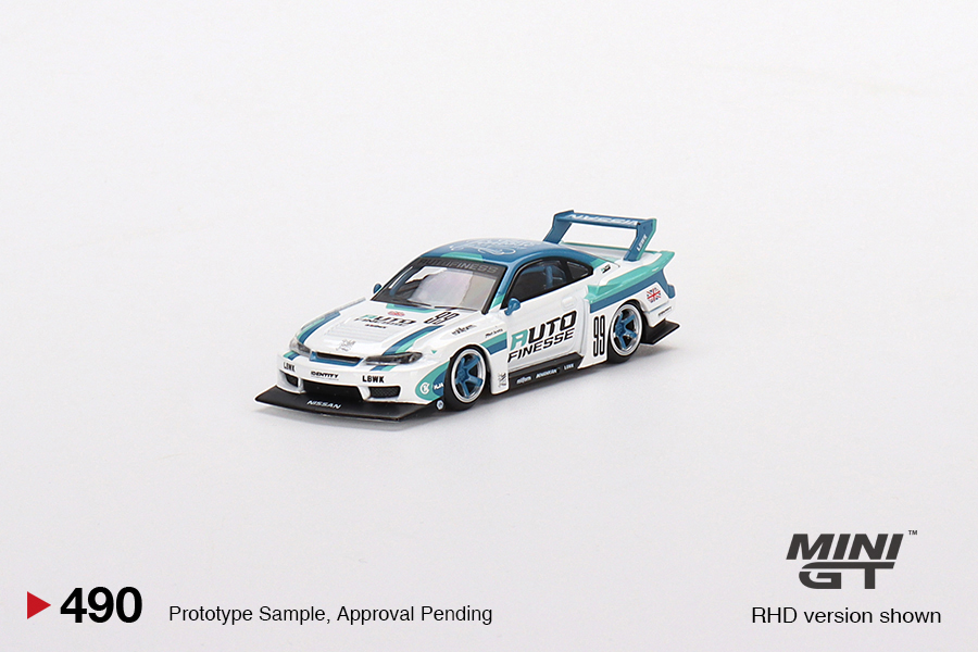 MINI GT 1/64 Nissan LB-Super Silhouette S15 SILVIA Auto Finesse - Tiny